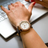  Shop Authentic Michael Kors Parker Chronograph White Dial Brown Leather Strap Watch For Women - MK6917 - Luxxuri