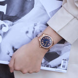  Shop Authentic Michael Kors Kacie Three Hand Black Dial Rose Gold Steel Strap Watch for Women - MK6930 - Luxxuri