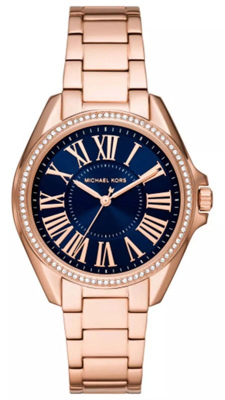  Shop Authentic Michael Kors Kacie Three Hand Black Dial Rose Gold Steel Strap Watch for Women - MK6930 - Luxxuri
