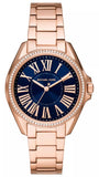  Shop Authentic Michael Kors Kacie Three Hand Black Dial Rose Gold Steel Strap Watch for Women - MK6930 - Luxxuri
