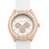  Shop Authentic Michael Kors Oversized Sport Quartz White Dial White Rubber Strap Watch For Women - MK6945 - Luxxuri