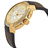  Shop Authentic Michael Kors Sidney Multifunction White Dial Brown Leather Strap Watch For Women - MK6948 - Luxxuri