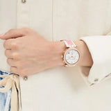  Shop Authentic Michael Kors Parker Chronograph White Dial Two Tone Leather Strap Watch For Women - MK6951 - Luxxuri
