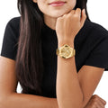 Shop Authentic Michael Kors Wren Chronograph Gold Dial Gold Steel Strap Watch for Women - MK6952 - Luxxuri