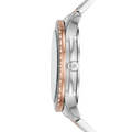 Michael Kors Runway Quartz Black Dial Two Tone Steel Strap Watch For Women - MK6960