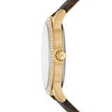  Shop Authentic Michael Kors Tibby Multifunction Gold Dial Brown Leather Strap Watch For Women - MK6966 - Luxxuri