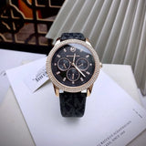  Shop Authentic Michael Kors Tibby Multifunction Black Dial Black Leather Strap Watch For Women - MK6968 - Luxxuri