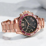  Shop Authentic Michael Kors Everest Chronograph Black Dial Rose Gold Steel Strap Watch for Women - MK6972 - Luxxuri
