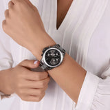  Shop Authentic Michael Kors Everest Chronograph Black Dial Grey Steel Strap Watch For Women - MK6974 - Luxxuri