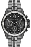  Shop Authentic Michael Kors Everest Chronograph Black Dial Grey Steel Strap Watch For Women - MK6974 - Luxxuri