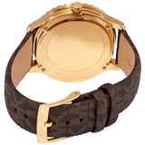  Shop Authentic Michael Kors Runway Quartz Black Dial Brown Leather Strap Watch For Women - MK6979 - Luxxuri
