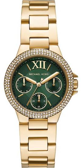  Shop Authentic Michael Kors Camille Multifunction Green Dial Gold Steel Strap Watch For Women - MK6981 - Luxxuri