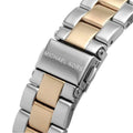  Shop Authentic Michael Kors Lennox Three Hand Quartz Silver Dial Two Tone Steel Strap Watch For Women - MK6989 - Luxxuri