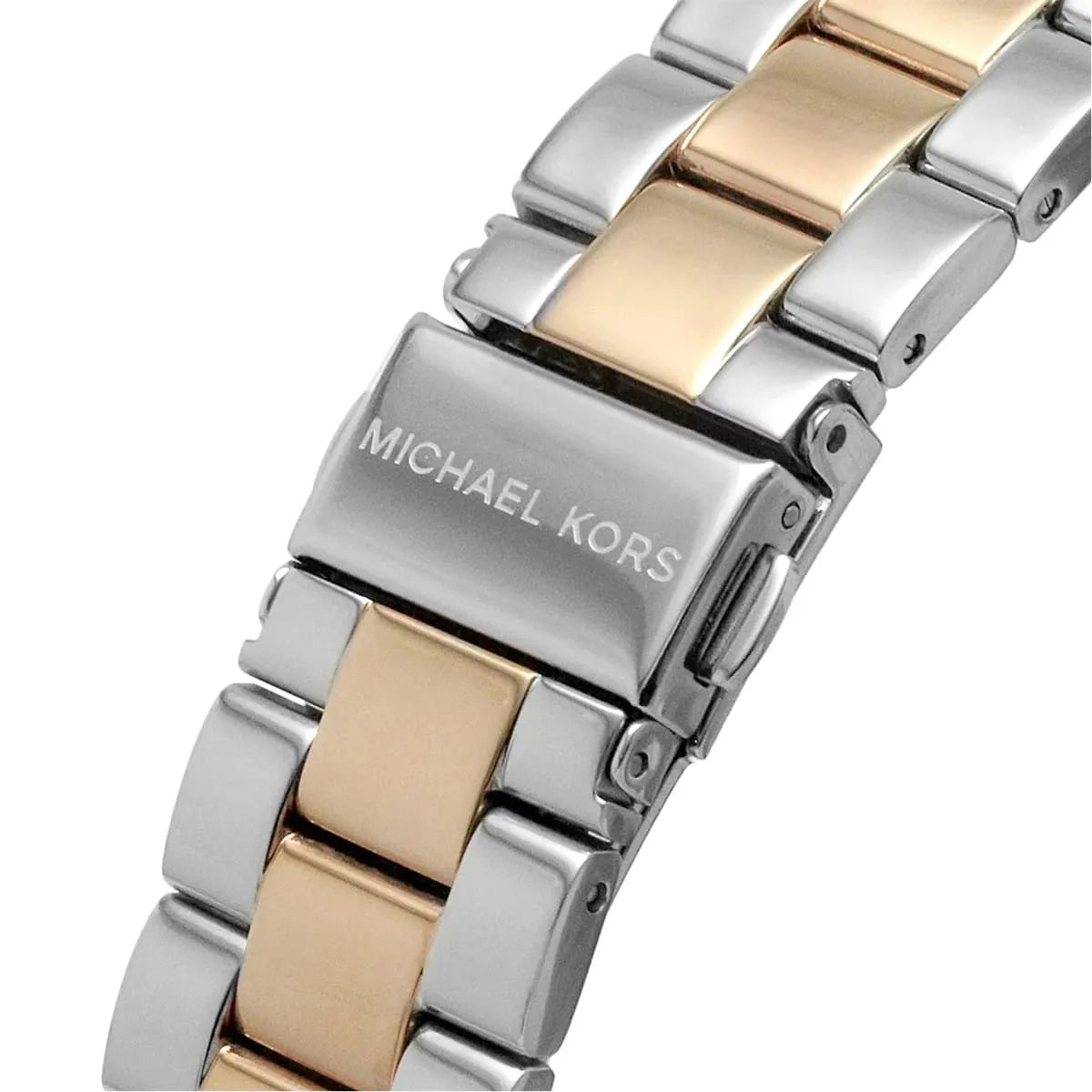  Shop Authentic Michael Kors Lennox Three Hand Quartz Silver Dial Two Tone Steel Strap Watch For Women - MK6989 - Luxxuri