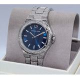  Shop Authentic Michael Kors Lennox Three Hand Blue Dial Silver Steel Strap Watch For Women - MK6990 - Luxxuri