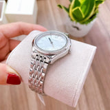  Shop Authentic Michael Kors Mindy White Dial Silver Steel Strap Watch For Women - MK7075 - Luxxuri