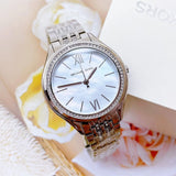  Shop Authentic Michael Kors Mindy White Dial Silver Steel Strap Watch For Women - MK7075 - Luxxuri