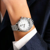 Shop Authentic Michael Kors Mindy White Dial Silver Steel Strap Watch For Women - MK7075 - Luxxuri