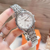  Shop Authentic Michael Kors Mindy White Dial Silver Steel Strap Watch For Women - MK7075 - Luxxuri