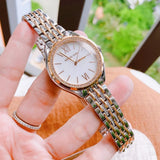  Shop Authentic Michael Kors Mindy Three Hand White Dial Two Tone Steel Strap Watch For Women - MK7077 - Luxxuri
