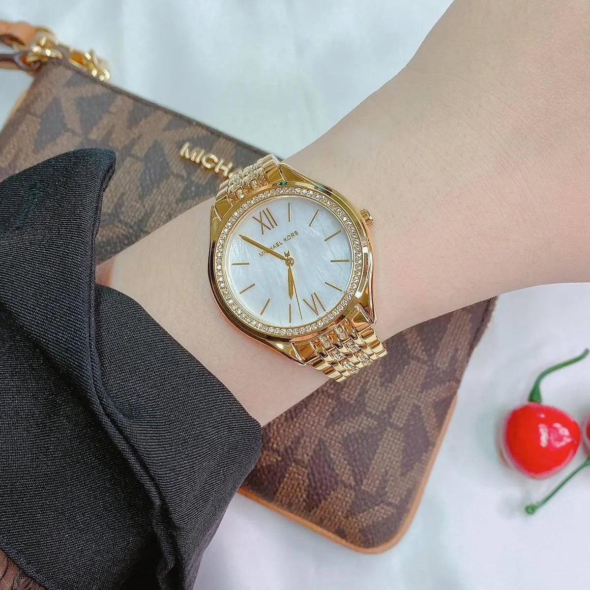  Shop Authentic Michael Kors Mindy Three Hand White Dial Rose Gold Steel Strap Watch for Women - MK7078 - Luxxuri