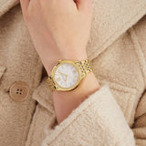  Shop Authentic Michael Kors Mindy Three Hand White Dial Rose Gold Steel Strap Watch for Women - MK7078 - Luxxuri