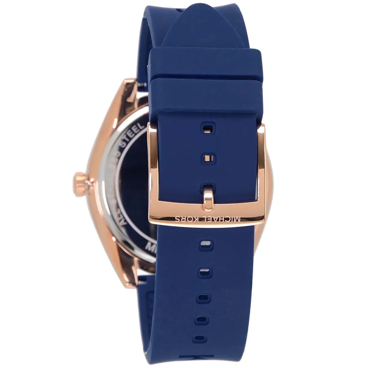  Shop Authentic Michael Kors Janelle Three Hand Blue Dial Blue Rubber Strap Watch For Women - MK7140 - Luxxuri