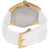  Shop Authentic Michael Kors Janelle Three Hand Silver Dial White Rubber Strap Watch For Women - MK7141 - Luxxuri