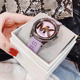  Shop Authentic Michael Kors Janelle Three Hand Purple Dial Purple Rubber Strap Watch For Women - MK7143 - Luxxuri