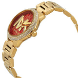  Shop Authentic Michael Kors Camille Analog Red Dial Gold Steel Strap Watch For Women - MK7196 - Luxxuri