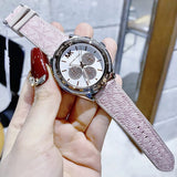  Shop Authentic Michael Kors Multifunction Silver Dial Pink Leather Strap Watch For Women - MK7206 - Luxxuri
