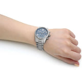  Shop Authentic Michael Kors Lexington Chronograph Blue Dial Silver Steel Strap Watch For Women - MK7215 - Luxxuri