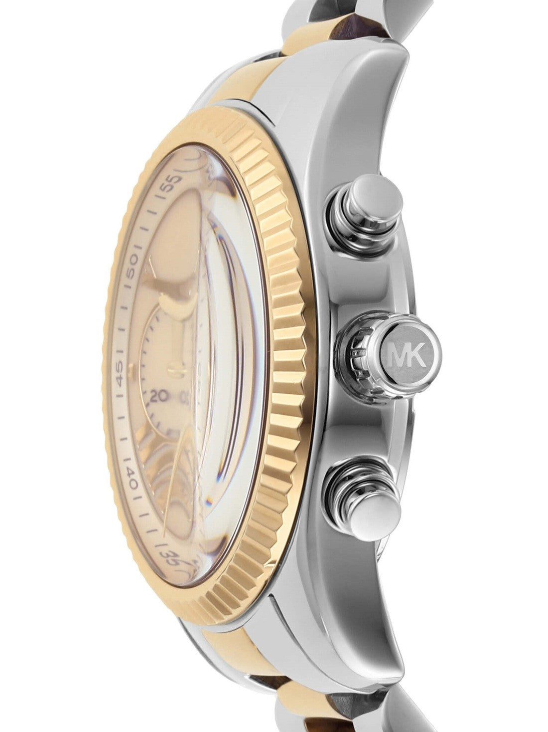  Shop Authentic Michael Kors Lexington Chronograph Blue Dial Two Tone Steel Strap Watch For Women - MK7218 - Luxxuri