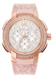  Shop Authentic Michael Kors Sidney Multifunction White Dial Pink Silicone Strap Watch For Women - MK7222 - Luxxuri