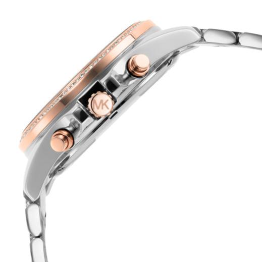  Shop Authentic Michael Kors Whitney Chronograph Silver Dial Two Tone Steel Strap Watch For Women - MK7225 - Luxxuri