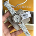  Shop Authentic Michael Kors Parker Chronograph White Dial White Leather Strap Watch For Women - MK7226 - Luxxuri