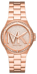  Shop Authentic Michael Kors Lennox Three Hand Rose Gold Dial Rose Gold Steel Strap Watch For Women - MK7230 - Luxxuri