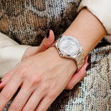  Shop Authentic Michael Kors Lennox Quartz Silver Dial Silver Steel Strap Watch For Women - MK7234 - Luxxuri