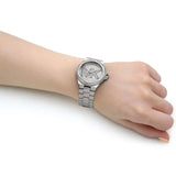  Shop Authentic Michael Kors Lennox Quartz Silver Dial Silver Steel Strap Watch For Women - MK7234 - Luxxuri