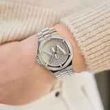  Shop Authentic Michael Kors Lennox Quartz Silver Dial Silver Steel Strap Watch For Women - MK7234 - Luxxuri