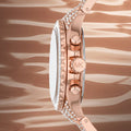  Shop Authentic Michael Kors Everest Chronograph Crystals Rose Gold Dial Rose Gold Steel Strap Watch For Women - MK7235 - Luxxuri