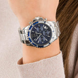  Shop Authentic Michael Kors Everest Chronograph Blue Dial Silver Steel Strap Watch For Women - MK7237 - Luxxuri