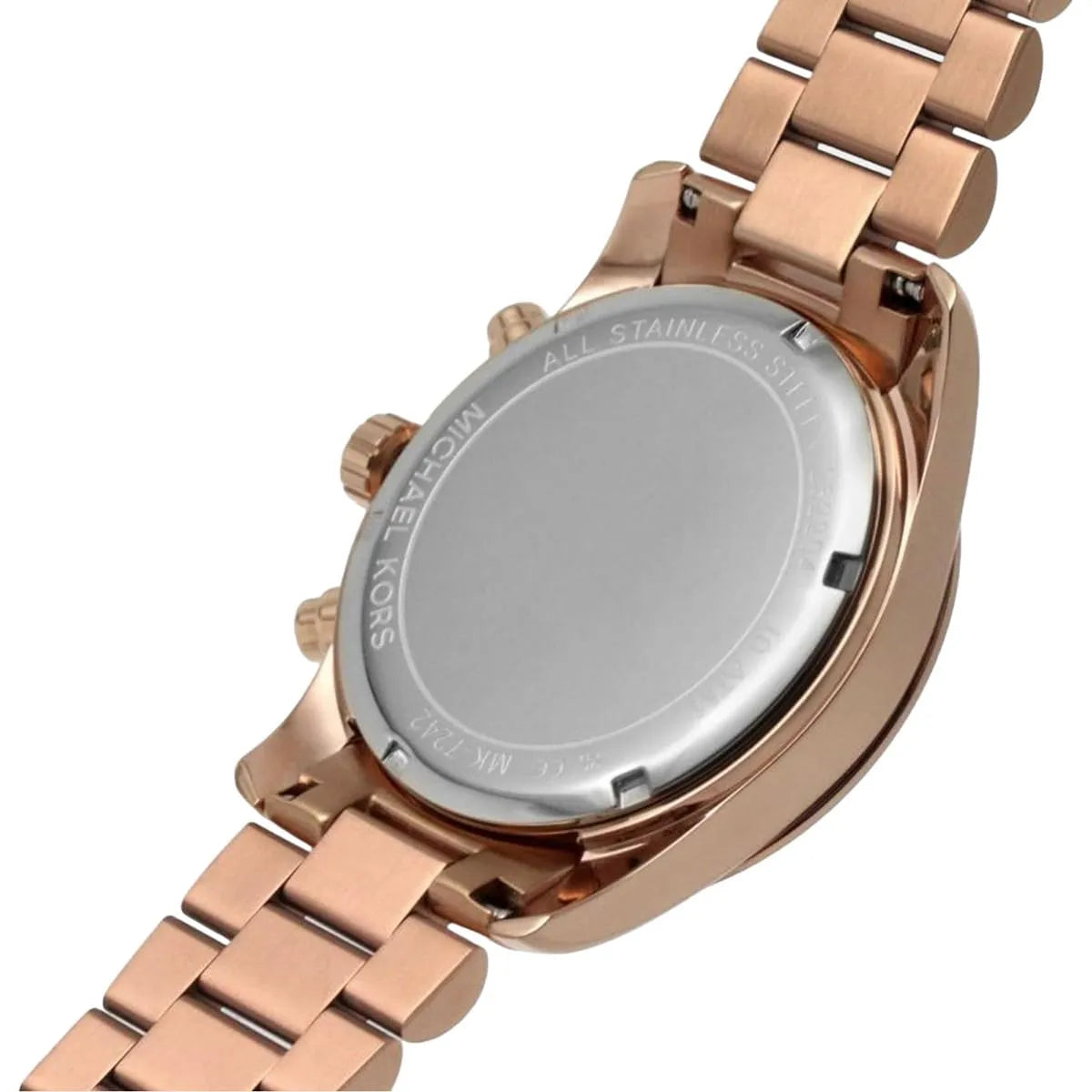  Shop Authentic Michael Kors Lexington Chronograph Rose Gold Dial Rose Gold Steel Strap Watch for Women - MK7242 - Luxxuri