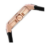  Shop Authentic Michael Kors Sydney Pave Black Dial Black Silicone Strap Watch for Women - MK7245 - Luxxuri