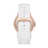  Shop Authentic Michael Kors Lennox Three-Hand Crystals Dial White Silicone Strap Watch For Women - MK7248 - Luxxuri