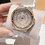  Shop Authentic Michael Kors Lennox Three-Hand Crystals Dial White Silicone Strap Watch For Women - MK7248 - Luxxuri