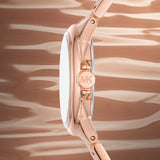  Shop Authentic Michael Kors Camille Quartz White Dial Rose Gold Steel Strap Watch For Women - MK7256 - Luxxuri