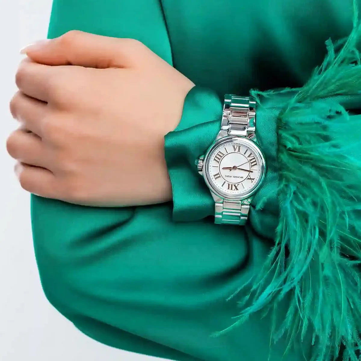  Shop Authentic Michael Kors Camille Three Hand Silver Dial Silver Steel Strap Watch For Women - MK7259 - Luxxuri