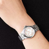  Shop Authentic Michael Kors Camille Three Hand Silver Dial Silver Steel Strap Watch For Women - MK7259 - Luxxuri
