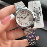  Shop Authentic Michael Kors Camille Three Hand Silver Dial Silver Steel Strap Watch For Women - MK7259 - Luxxuri